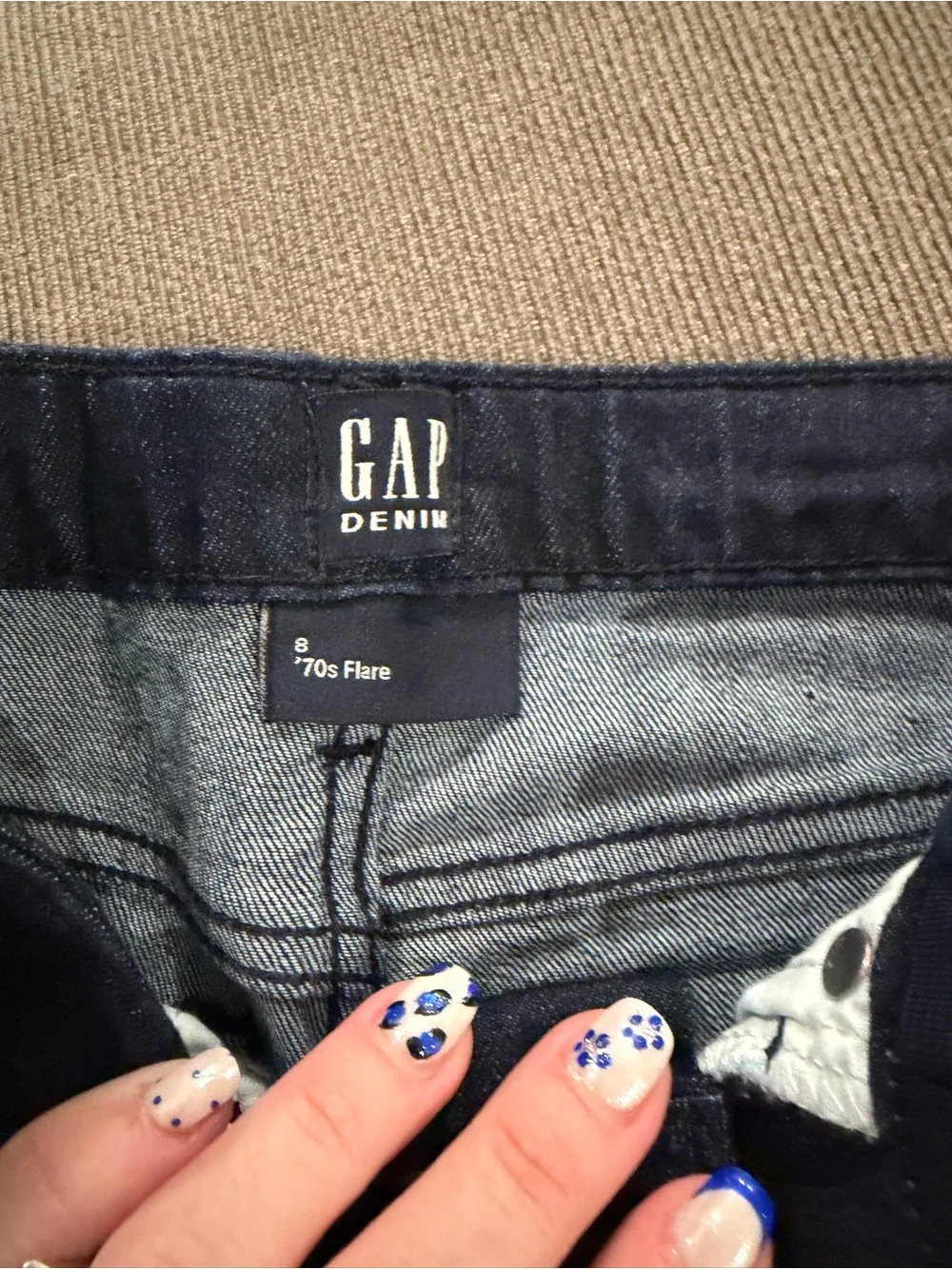 GAP Kids Dark Blue Denim '70s Flare Jeans